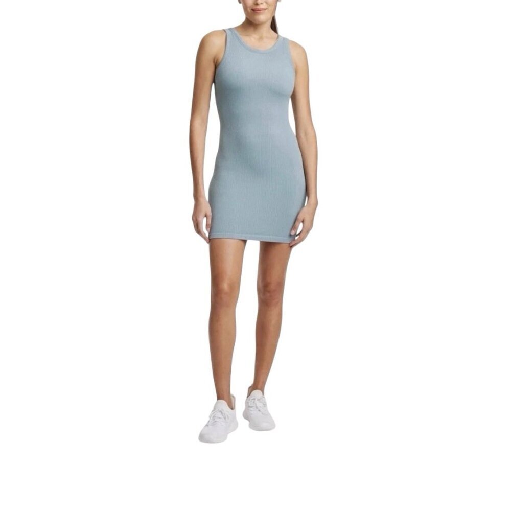 All In Motion Seamless Active Dress Steel Blue Sleeveless Size XL Built In Bra